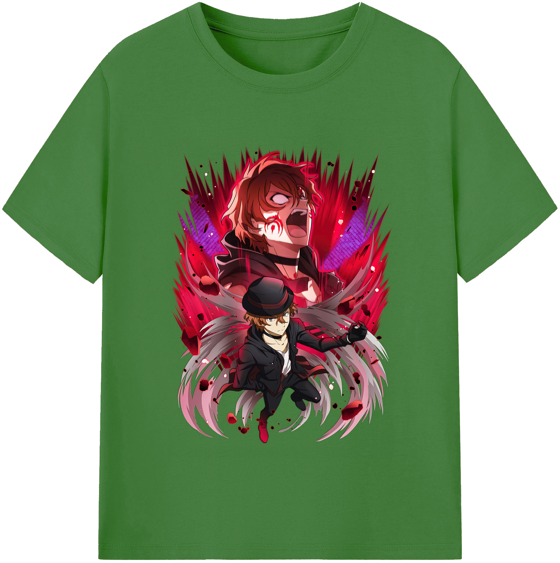 （画像用） 文豪ストレイドッグス Bungo Stray Dogs レディースカジュアルプリントTシャツ（綿100％）